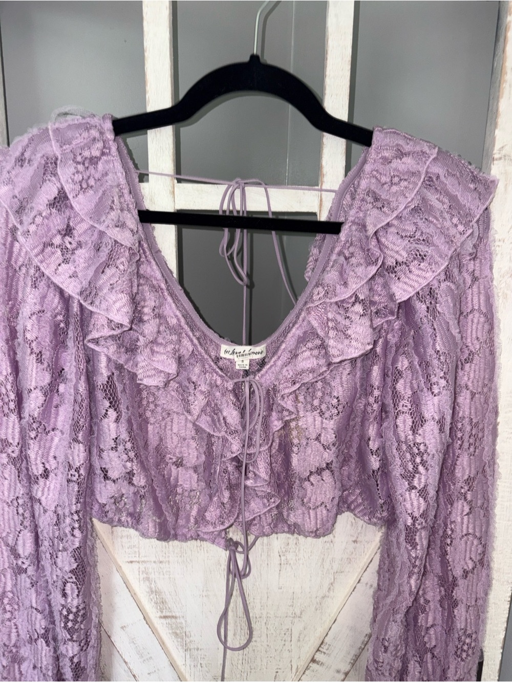 For Love and Lemons Cropped Tatiana Blouse - Picture 4 of 10